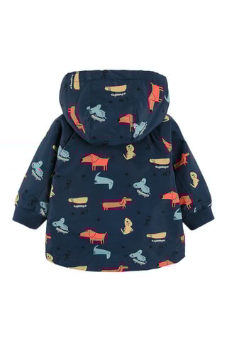 Veste à capuche - Bleu marine et rouge