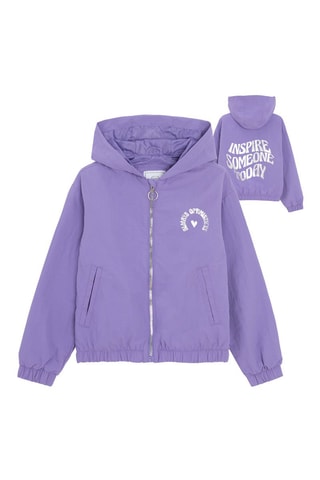 Coupe-vent à capuche - Mauve