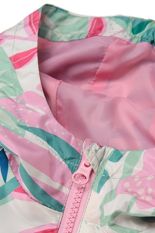 Sweat à capuche - Blanc et turquoise