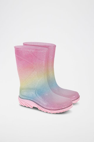 Bottes de pluie Rose et jaune