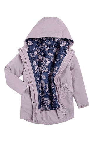 Parka 2 en 1 - Mauve et bleu marine