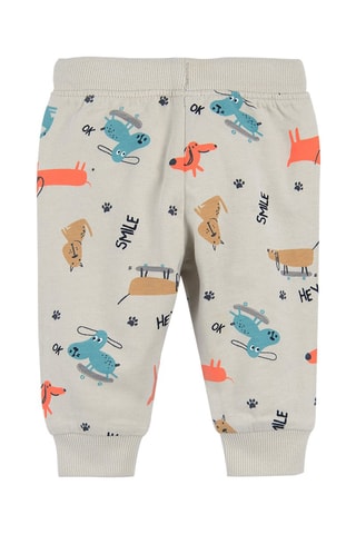 Pantalon - Gris clair et orange