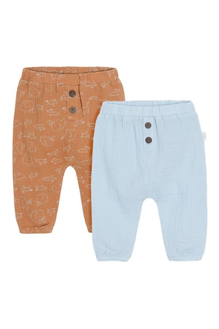 2 joggings - Ciel et marron