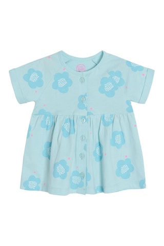 Robe et legging Vert d’eau et blanc