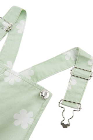 Robe-salopette en jean Vert