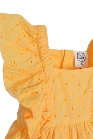 Robe brodée Moutarde