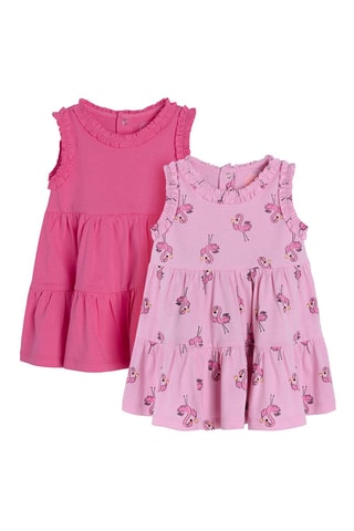 2 robes Fuchsia et rose