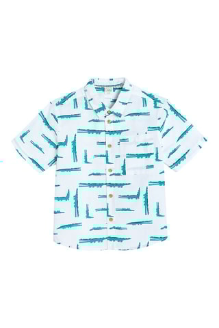 Chemise Blanc et vert