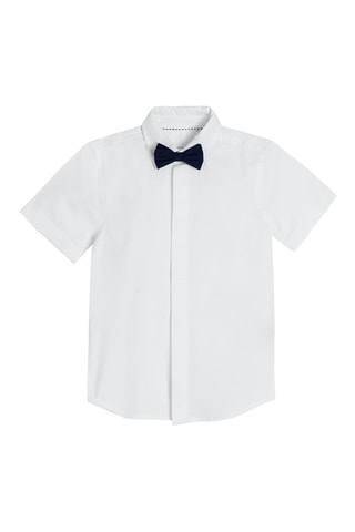 Chemise et nœud papillon Bleu