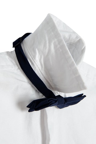 Chemise et nœud papillon Bleu