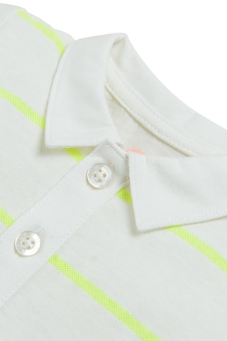 Polo Blanc et vert fluo