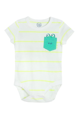 Body et short Blanc et bleu cobalt