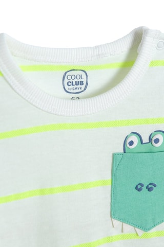 Body et short Blanc et bleu cobalt