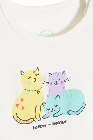 Body et pantalon Blanc et turquoise