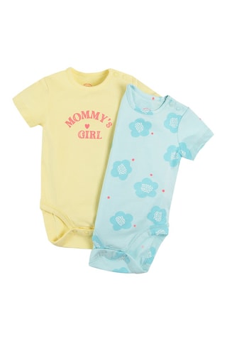 2 bodys Jaune et ciel