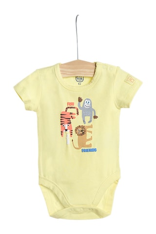 2 bodys Ciel et jaune clair