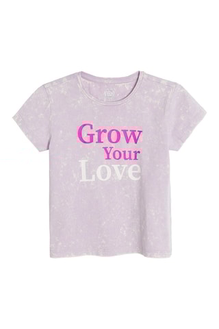 T-shirt Violet chiné