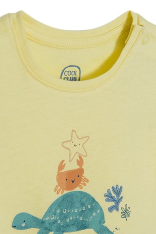 2 t-shirts Blanc et jaune