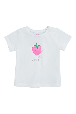 3 t-shirts Vert d’eau, jaune et blanc