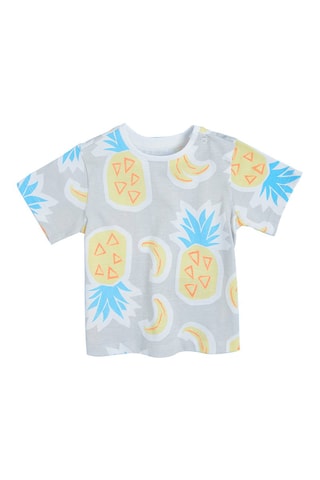 3 t-shirts Turquoise, vert d’eau et gris clair