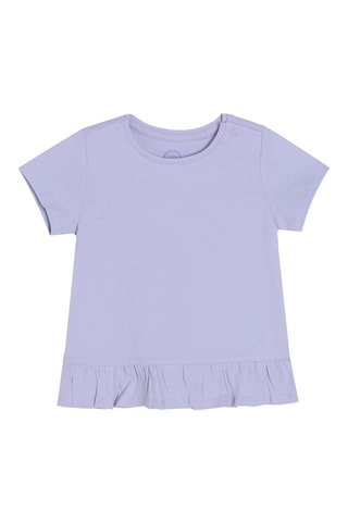 3 t-shirts Mauve, vert d’eau et blanc