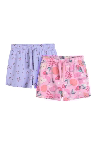2 shorts Rose et ciel