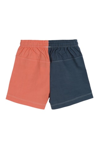 Short Bleu marine et corail