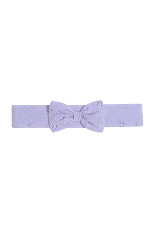 Bandeau et Robe en broderie anglaise Violet