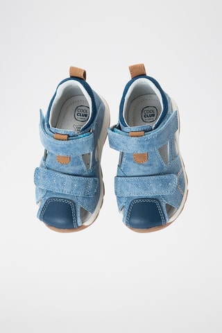 Sandales en jean Bleu