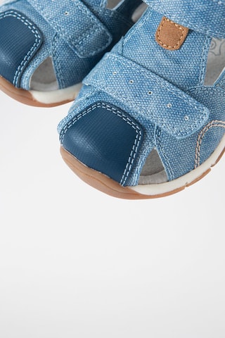 Sandales en jean Bleu