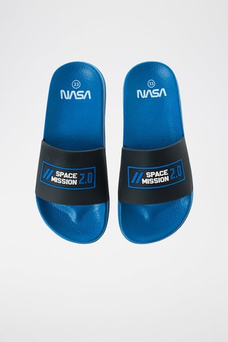 Mules Nasa Bleu cobalt