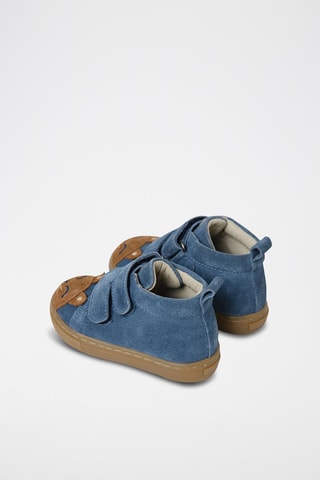 Baskets montantes en nubuck Bleu foncé
