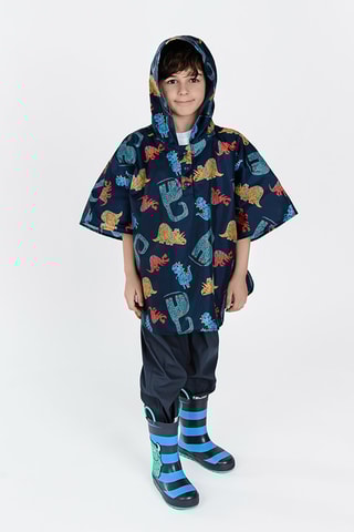 Cape de pluie à capuche Bleu marine