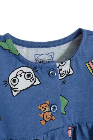 Robe et legging Kicia Kocia Bleu marine chiné et rose