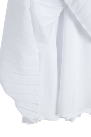 Robe plissée Blanc