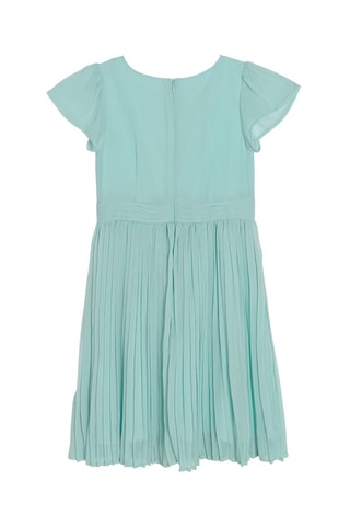Robe plissée Turquoise