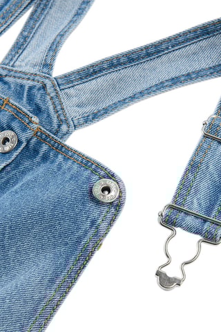 Robe salopette en jean Bleu