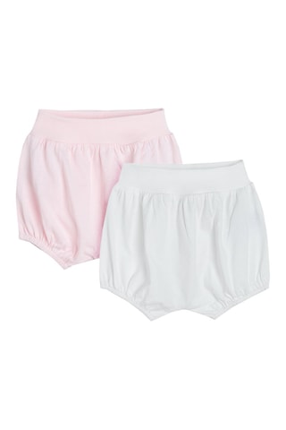 2 bloomers Rose et blanc