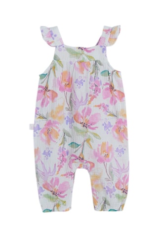 Salopette Blanc et rose