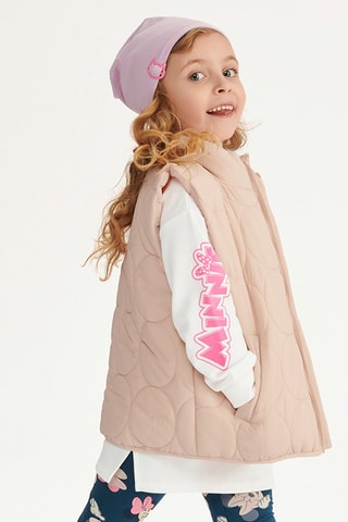 Doudoune sans manches Saumon