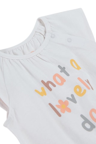 2 barboteuses Blanc et saumon