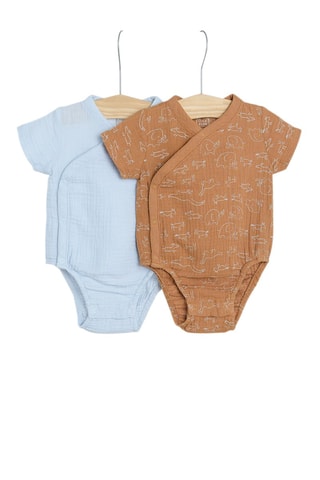 2 bodys Ciel et marron