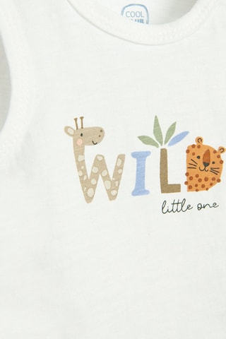 2 bodys Blanc et ciel chiné