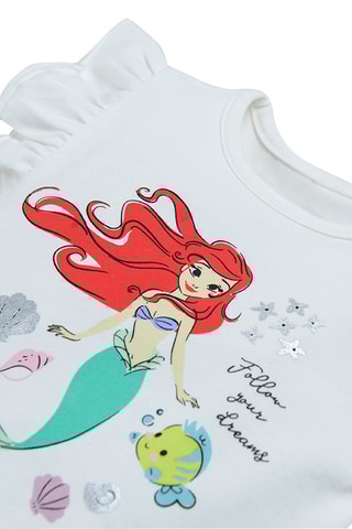 Body et jupe Polochon et Ariel La petite Sirène Disney Blanc et rose