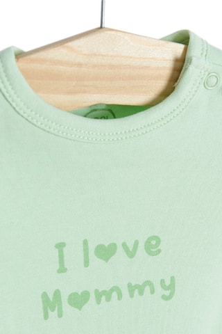 3 bodys Vert clair, mauve et rose