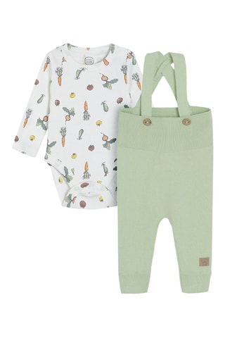 Body et pantalon Blanc et vert