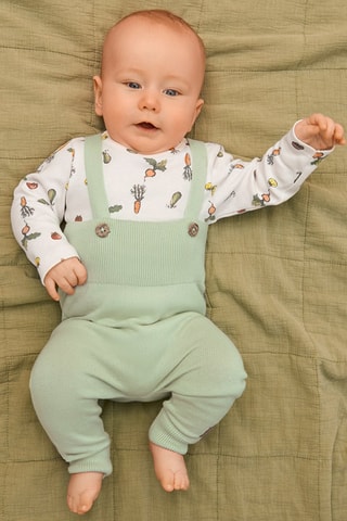 Body et pantalon Blanc et vert