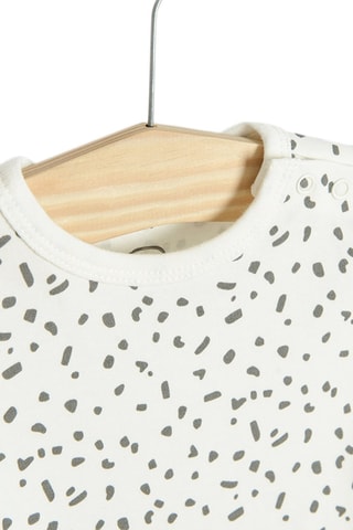 3 bodys Gris clair chiné, blanc et kaki