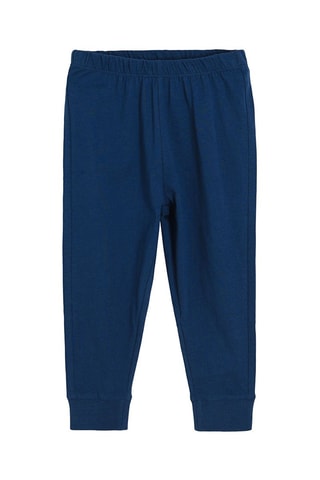 Pyjama Gris clair chiné et bleu marine