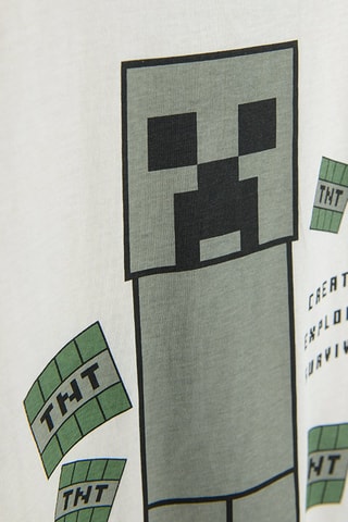 T-shirt MInecraft - Blanc